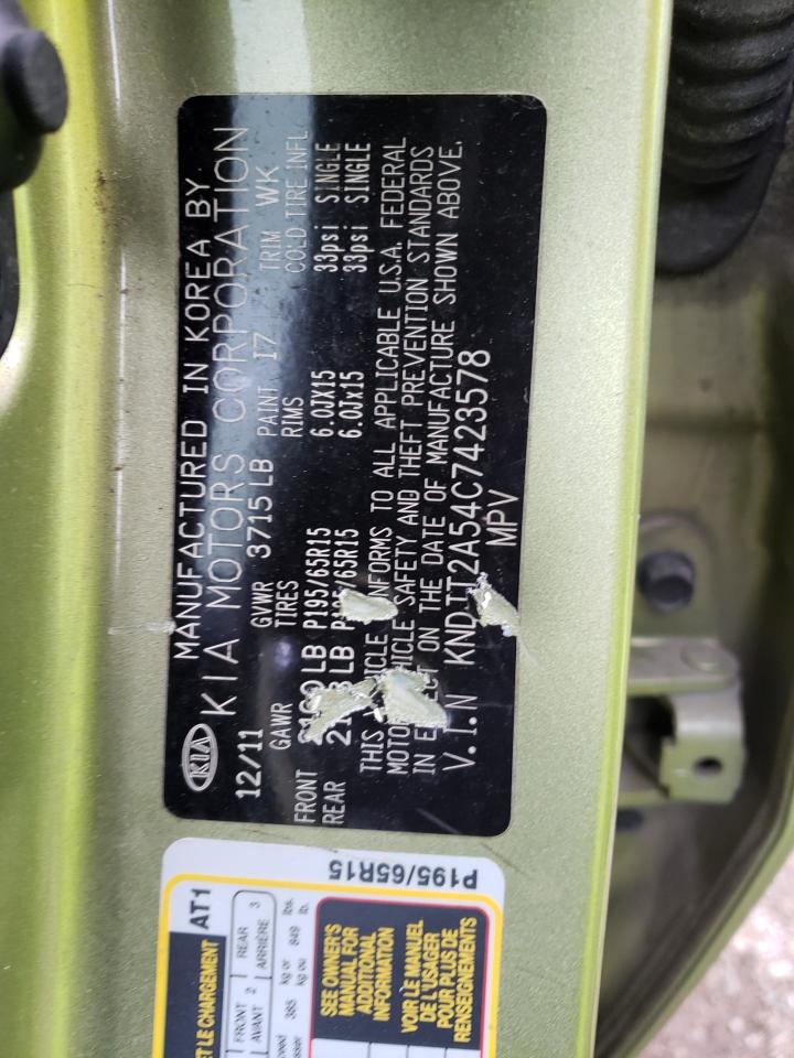 Photo 10 from auction – 2012 KIA SOUL with VIN KNDJT2A54C7423578