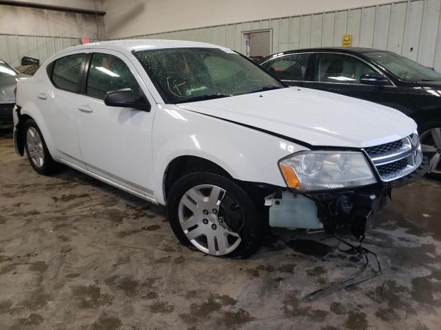 DODGE AVENGER SE 2012 with VIN 1C3CDZAB7CN214419 - Photo from auction
