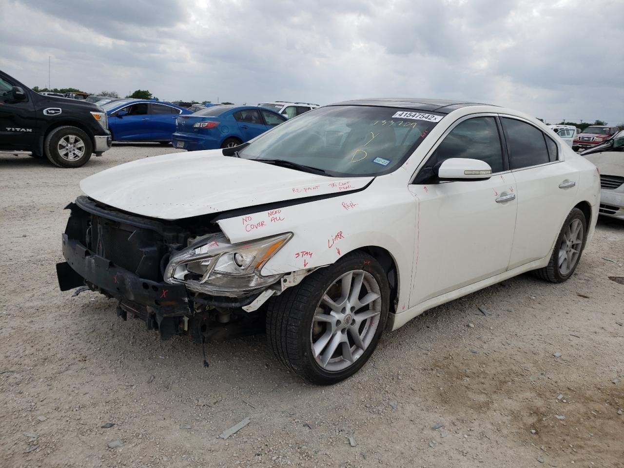 Photo 2 from auction – 2010 NISSAN MAXIMA S with VIN 1N4AA5AP6AC830725