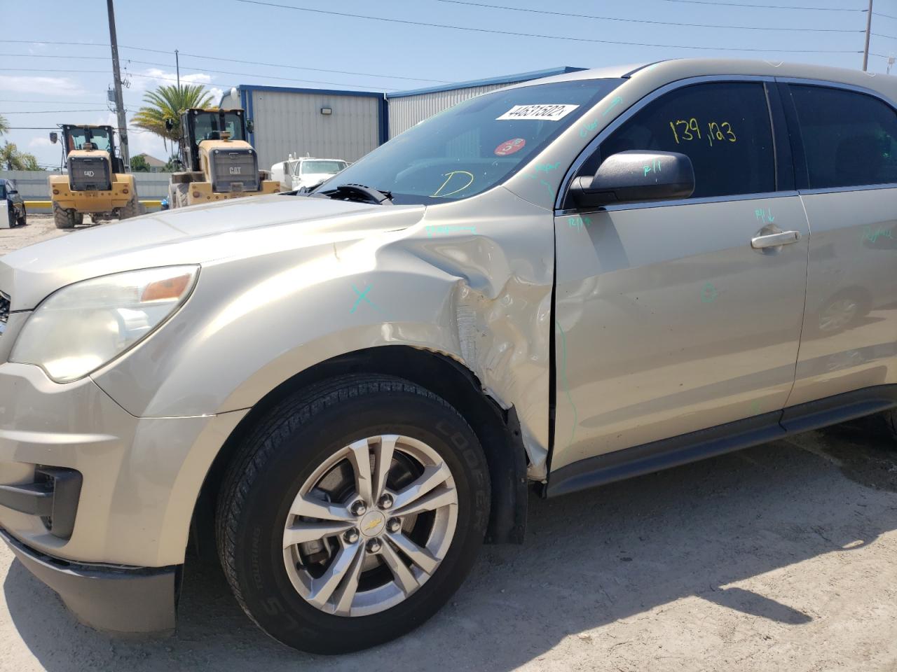Photo 9 from auction – 2012 CHEVROLET EQUINOX LS with VIN 2GNALBEK1C6235799