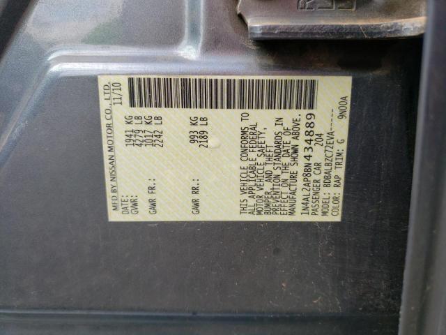 Photo 10 from auction – 2011 NISSAN ALTIMA BAS with VIN 1N4AL2AP8BN434889