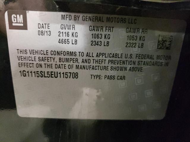 Photo 10 from auction – 2014 CHEVROLET IMPALA LT with VIN 1G1115SL5EU115708