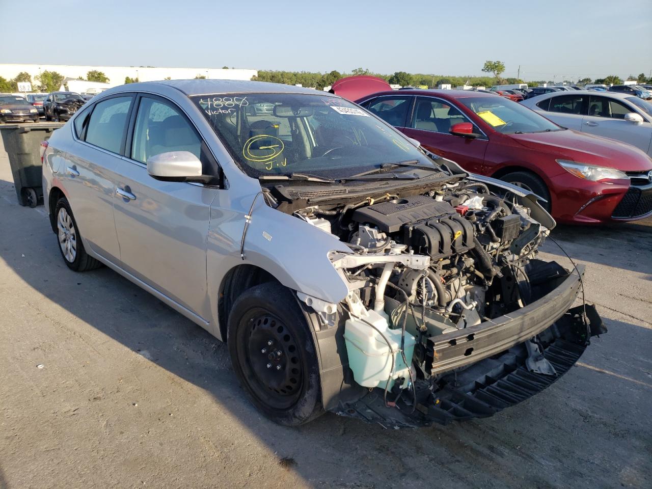 NISSAN SENTRA S 2015 with VIN 3N1AB7AP1FL685479 - Photo from auction