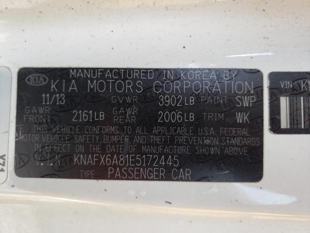 Photo 10 from auction – 2014 KIA FORTE EX with VIN KNAFX6A81E5172445