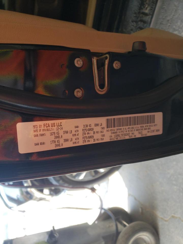 Photo 10 from auction – 2015 RAM 1500 SLT with VIN 1C6RR6LT9FS562022