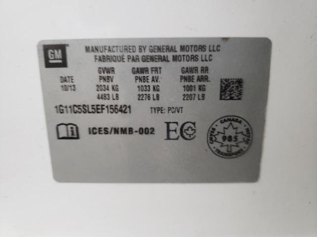 Photo 10 from auction – 2014 CHEVROLET MALIBU 1LT with VIN 1G11C5SL5EF156421