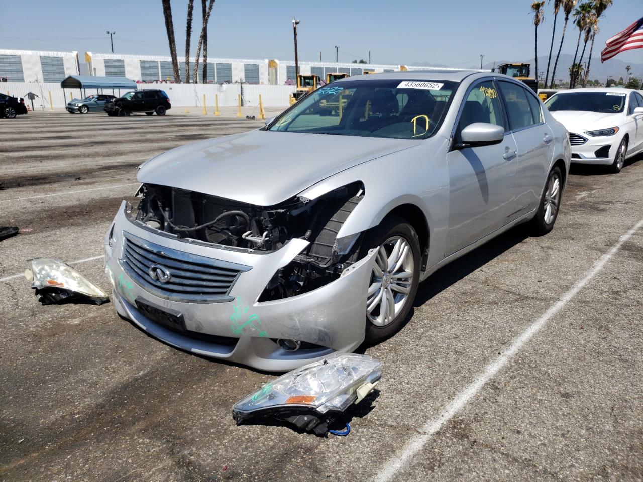 Photo 2 from auction – 2012 INFINITI G25 BASE with VIN JN1DV6AP6CM700011