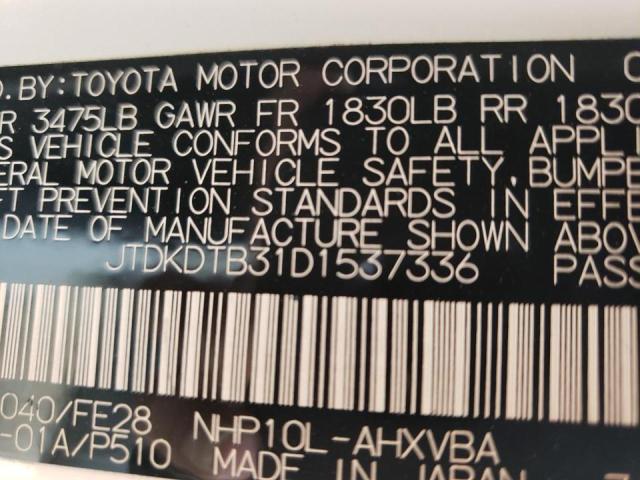 Photo 10 from auction – 2013 TOYOTA PRIUS C with VIN JTDKDTB31D1537336