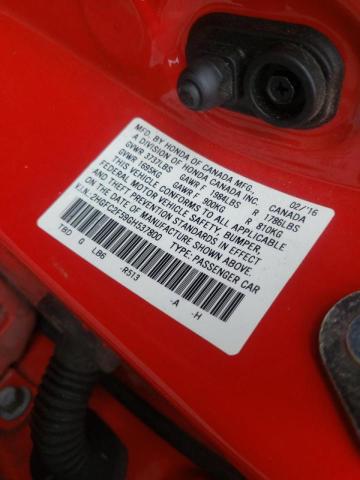 Photo 10 from auction – 2016 HONDA CIVIC LX with VIN 2HGFC2F59GH537800