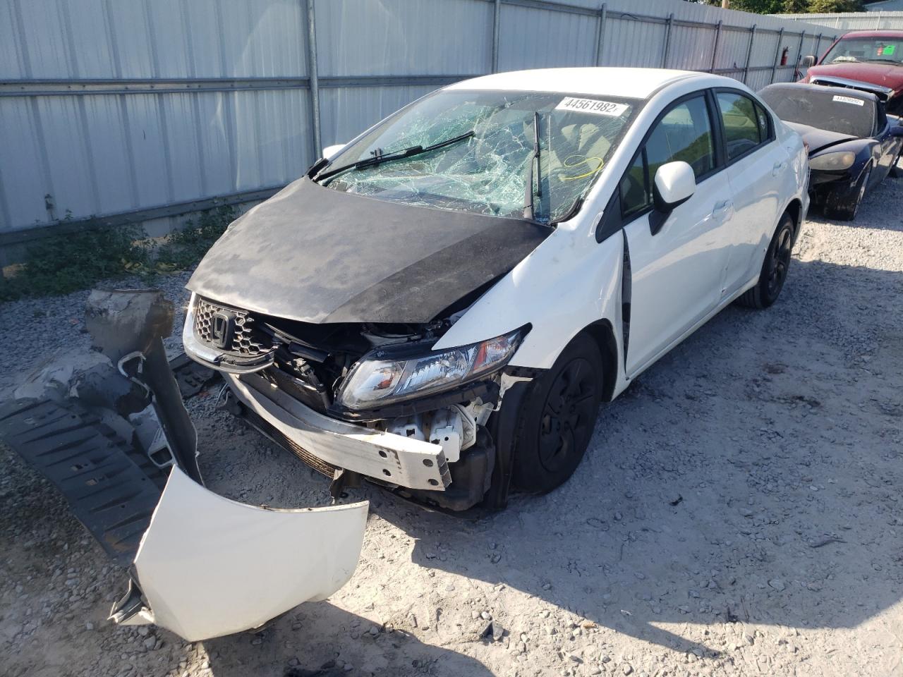 Photo 2 from auction – 2013 HONDA CIVIC LX with VIN 19XFB2F5XDE267162