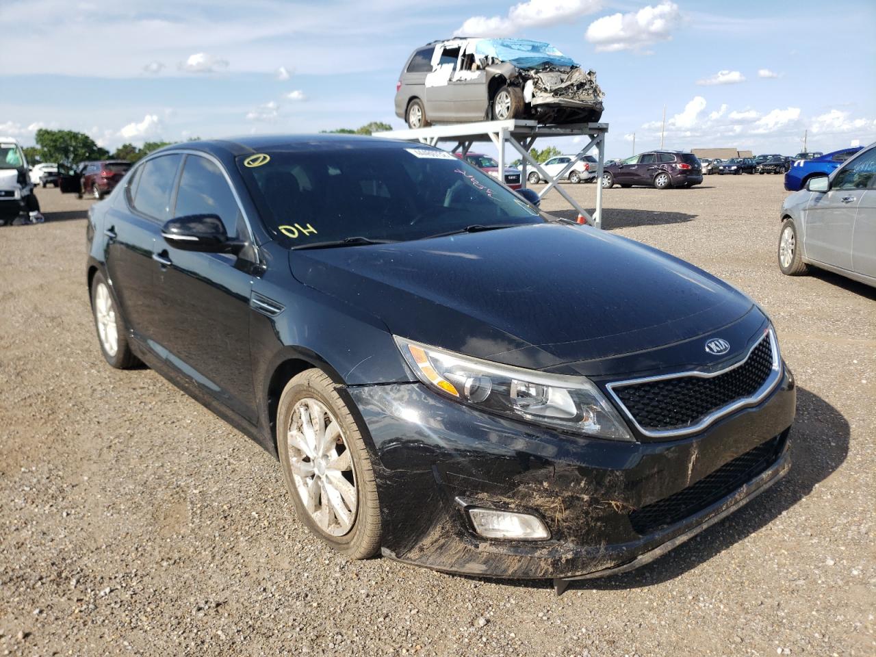 KIA OPTIMA EX 2014 with VIN 5XXGN4A79EG294409 - Photo from auction