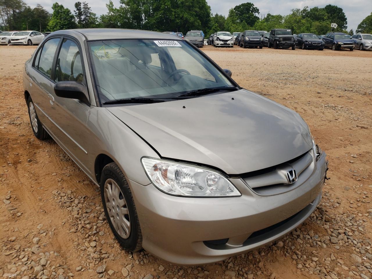 Photo 1 from auction – 2005 HONDA CIVIC LX with VIN 2HGES166X5H563689
