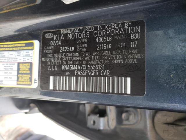 Photo 10 from auction – 2015 KIA OPTIMA LX with VIN KNAGM4A70F5556131