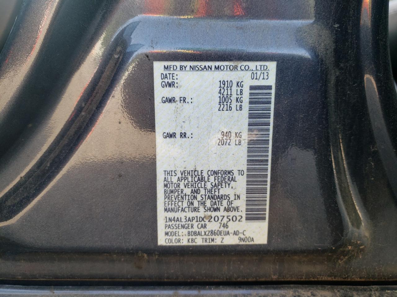 Photo 10 from auction – 2013 NISSAN ALTIMA 2.5 with VIN 1N4AL3AP1DC207502