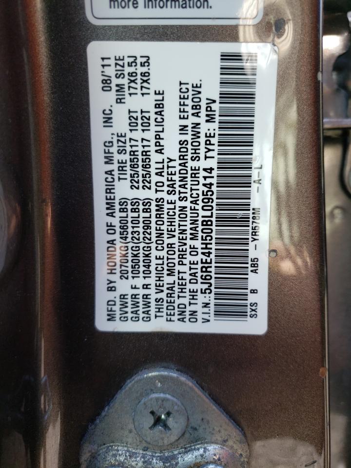 Photo 10 from auction – 2011 HONDA CR-V EX with VIN 5J6RE4H50BL095414
