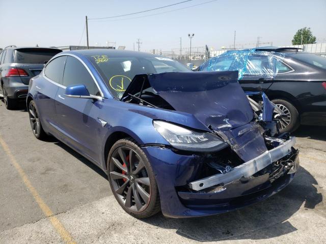 TESLA MODEL 3 2020 with VIN 5YJ3E1EC2LF651983 - Photo from auction