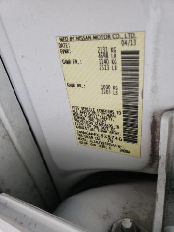 Photo 10 from auction – 2013 NISSAN MAXIMA S with VIN 1N4AA5AP4DC838746