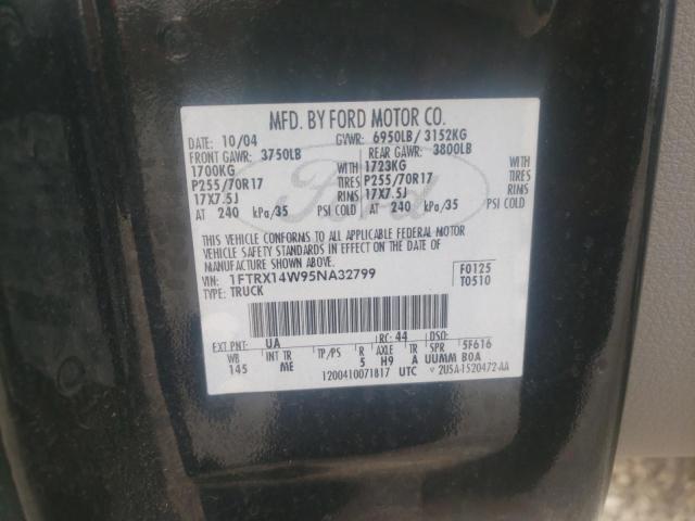Photo 10 from auction – 2005 FORD F150 with VIN 1FTRX14W95NA32799