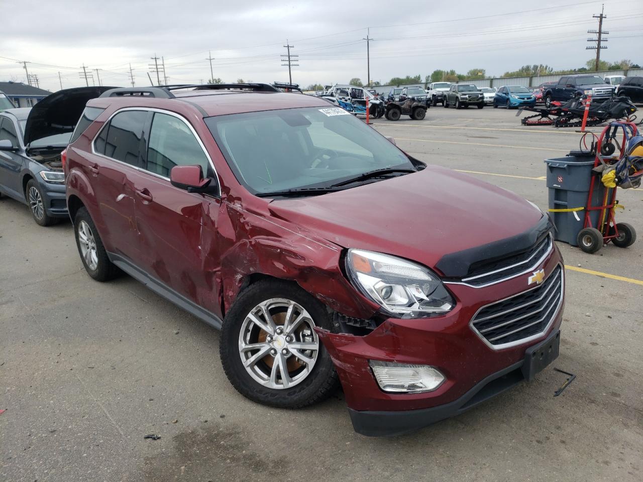 CHEVROLET EQUINOX LT 2017 with VIN 2GNFLFEK6H6200082 - Photo from auction