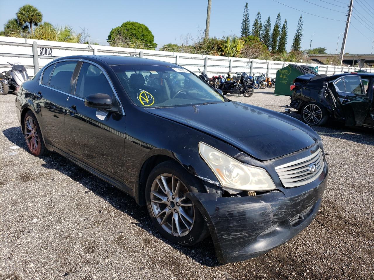 INFINITI G35 2007 with VIN JNKBV61E47M707952 - Photo from auction