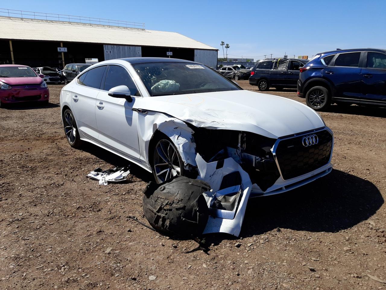 AUDI A5 PREMIUM 2021 with VIN WAUFACF58MA046376 - Photo from auction