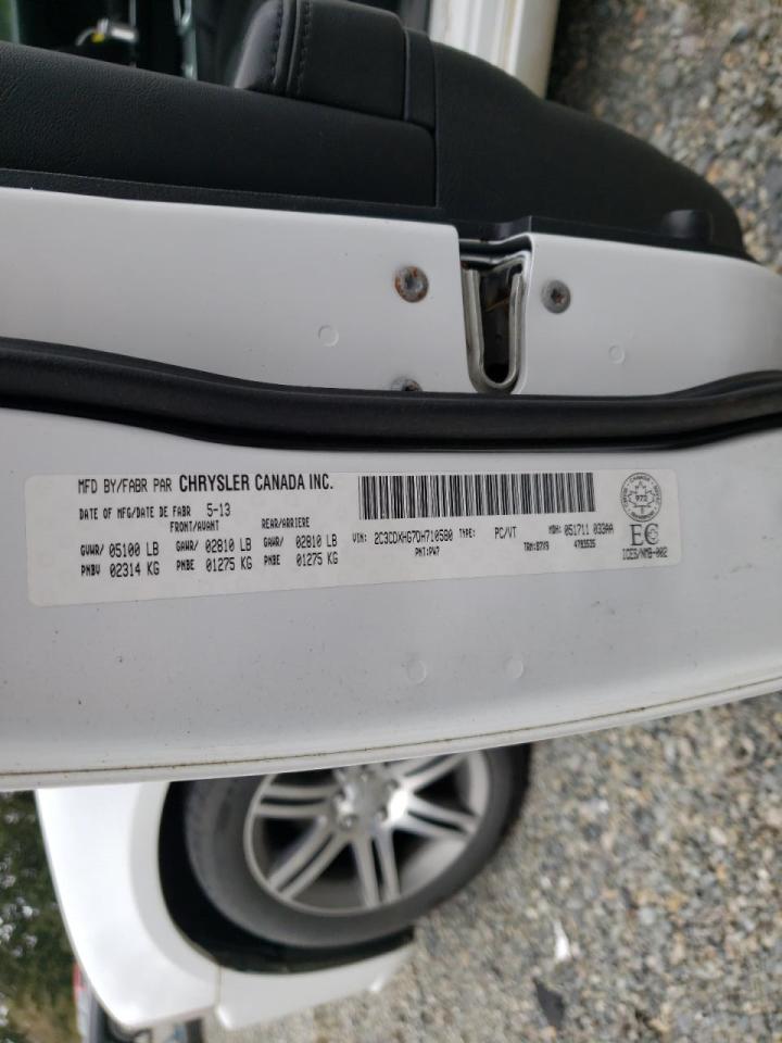 Photo 10 from auction – 2013 DODGE CHARGER SX with VIN 2C3CDXHG7DH710580