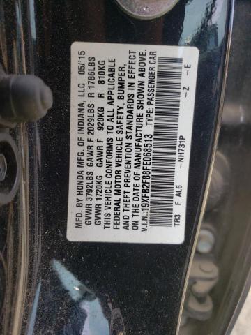 Photo 10 from auction – 2015 HONDA CIVIC EX with VIN 19XFB2F88FE068513