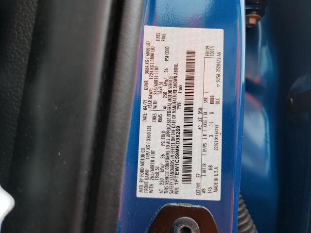 Photo 10 from auction – 2021 FORD F150 SUPER with VIN 1FTEW1C59MKD98269