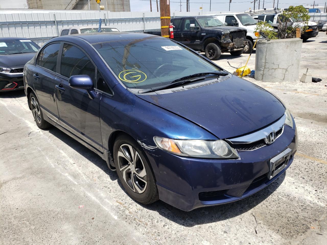 HONDA CIVIC LX 2010 with VIN 19XFA1F57AE044991 - Photo from auction