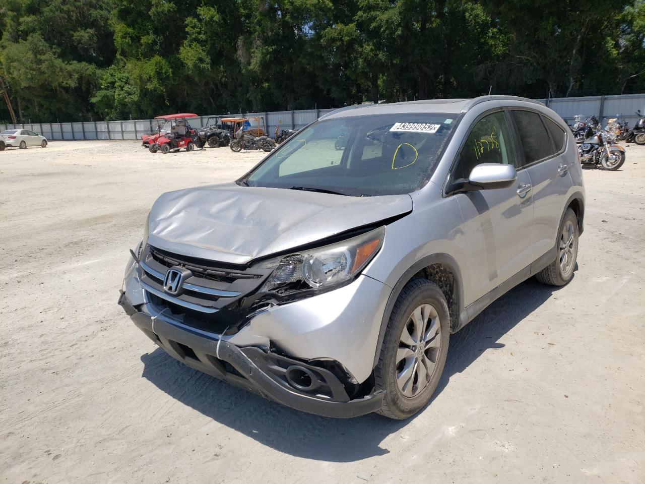 Photo 2 from auction – 2012 HONDA CR-V EXL with VIN 5J6RM3H79CL047135