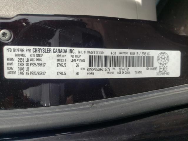 Photo 10 from auction – 2010 DODGE GRAND CARA with VIN 2D4RN4DE3AR311776