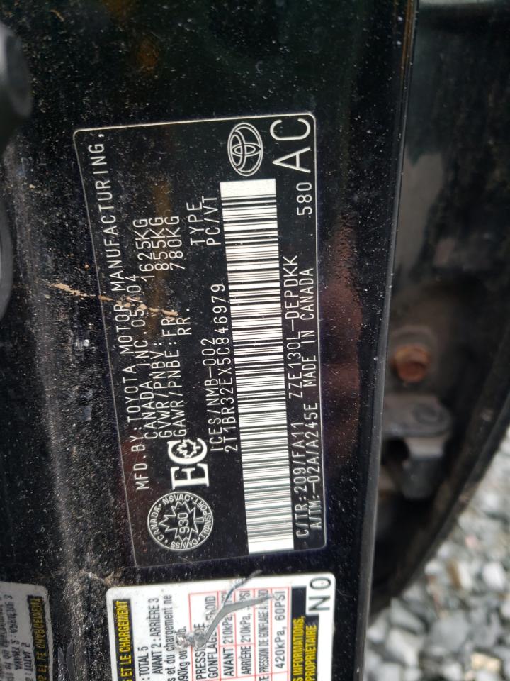 Фото 10 с аукциона – 2005 TOYOTA COROLLA CE с VIN 2T1BR32EX5C846979