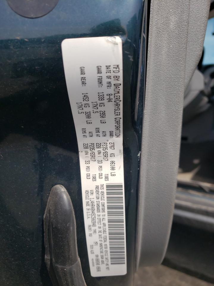 Photo 10 from auction – 2005 JEEP GRAND CHER with VIN 1J4HR48N45C502848