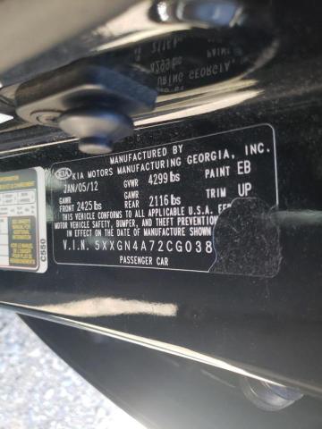 Photo 10 from auction – 2012 KIA OPTIMA EX with VIN 5XXGN4A72CG038545