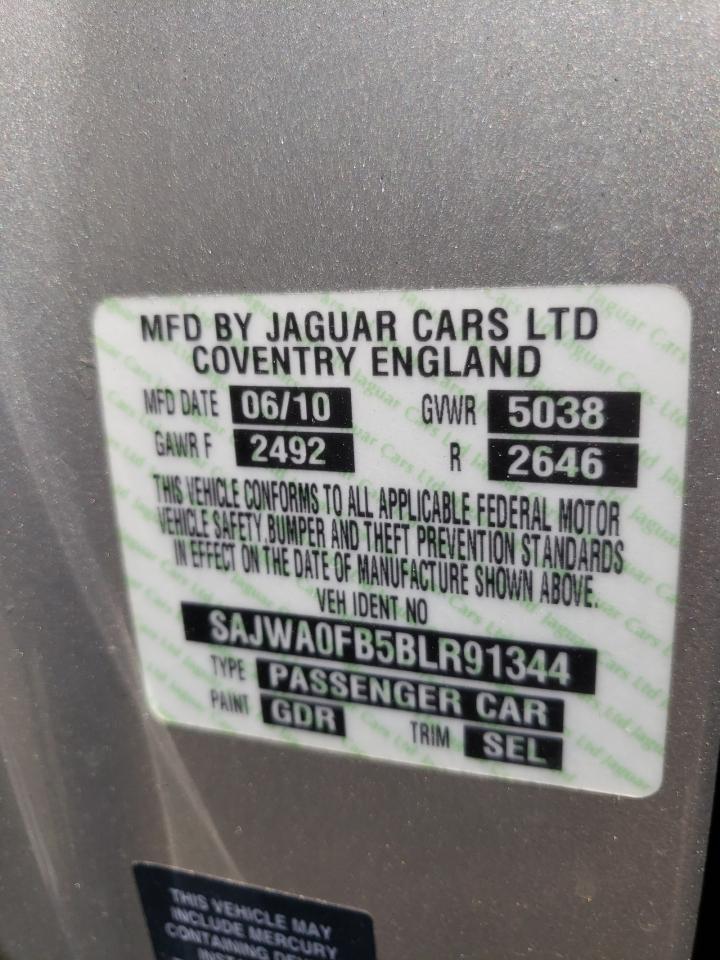 Photo 10 from auction – 2011 JAGUAR XF with VIN SAJWA0FB5BLR91344