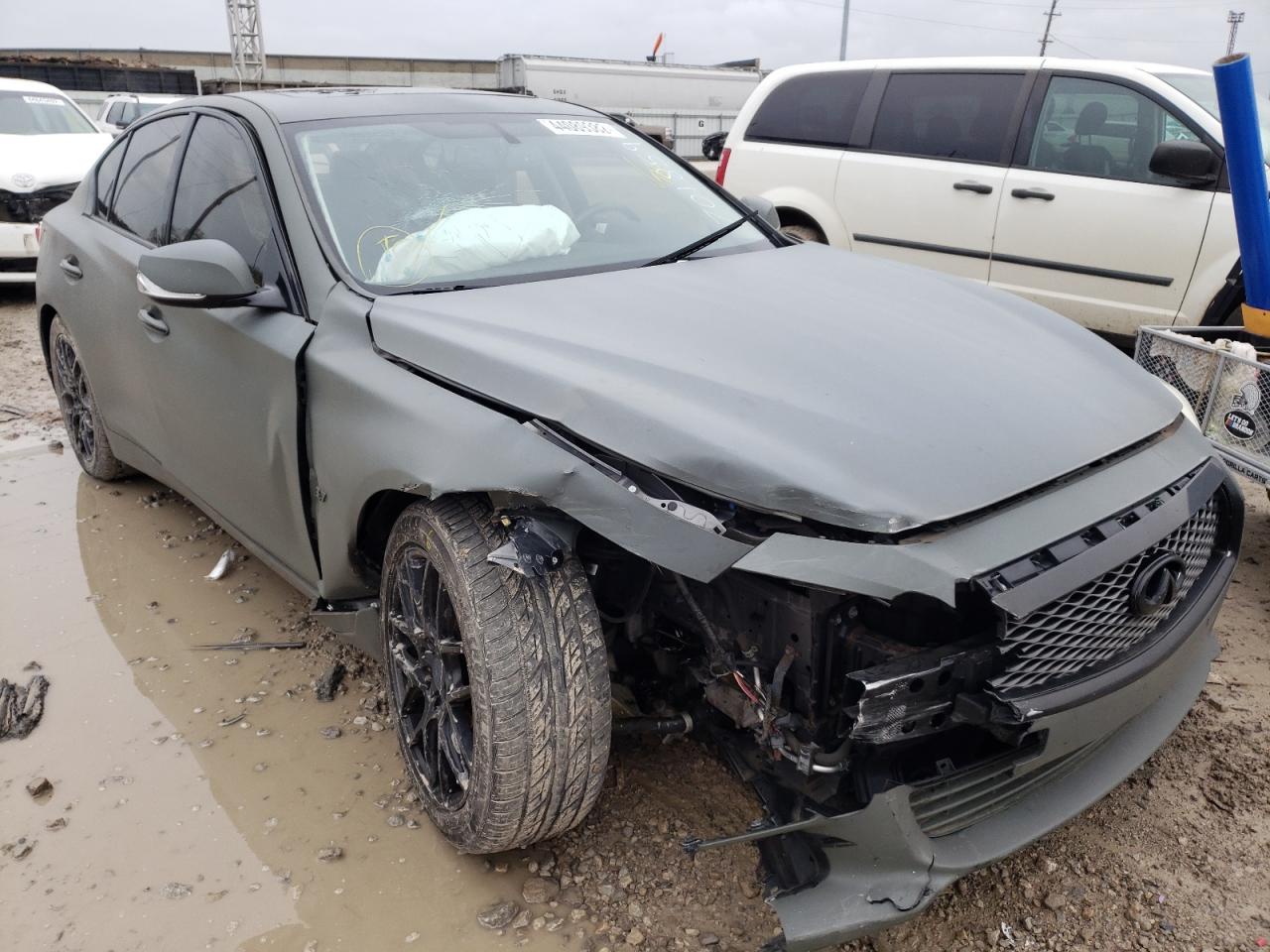 INFINITI Q50 BASE 2014 with VIN JN1BV7AR3EM701859 - Photo from auction