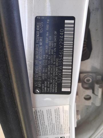 Photo 10 from auction – 2006 BMW X5 3.0I with VIN 5UXFA13546LY29440