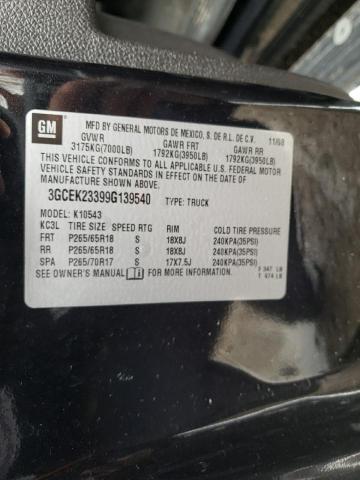 Photo 10 from auction – 2009 CHEVROLET SILVERADO with VIN 3GCEK23399G139540