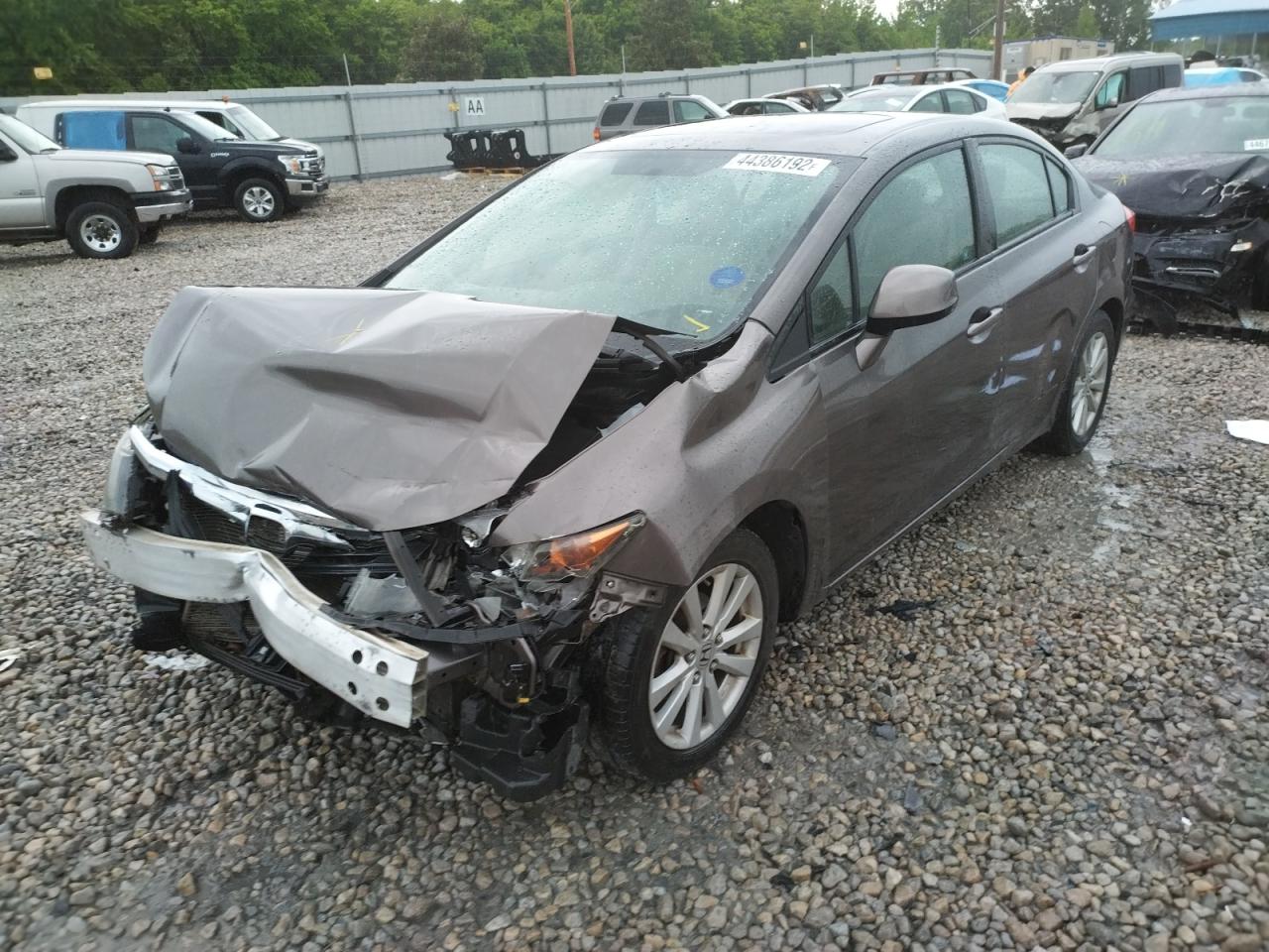 Photo 2 from auction – 2012 HONDA CIVIC EX with VIN 19XFB2F87CE393178