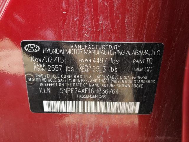 Photo 10 from auction – 2016 HYUNDAI SONATA SE with VIN 5NPE24AF1GH336764