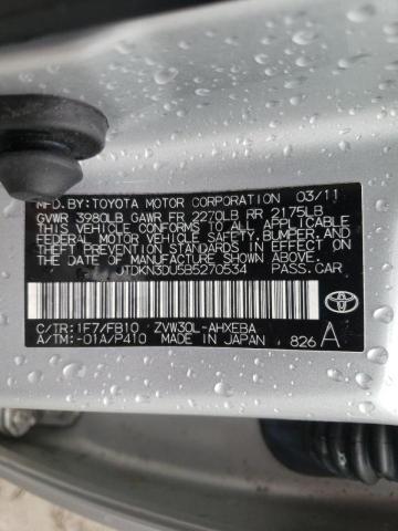 Photo 10 from auction – 2011 TOYOTA PRIUS with VIN JTDKN3DU5B5270534