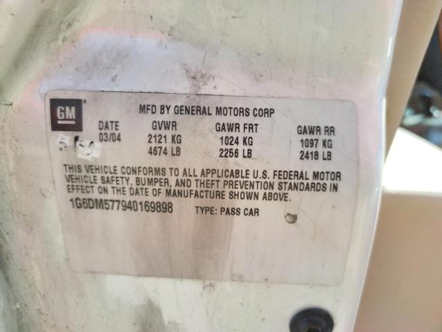 Photo 10 from auction – 2004 CADILLAC CTS with VIN 1G6DM577940169898