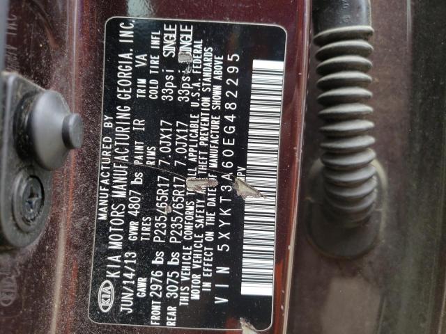Photo 10 from auction – 2014 KIA SORENTO LX with VIN 5XYKT3A60EG482295