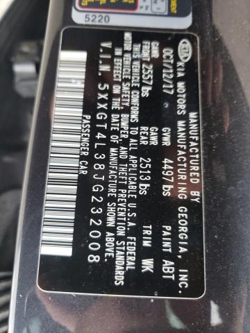 Photo 10 from auction – 2018 KIA OPTIMA LX with VIN 5XXGT4L38JG232008