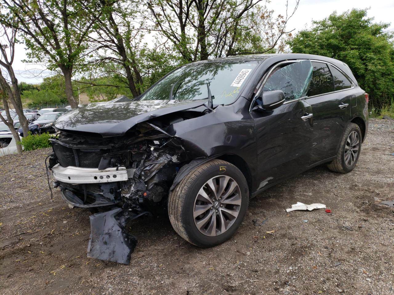 Photo 12 from auction – 2016 ACURA MDX TECHNO with VIN 5FRYD4H48GB046370
