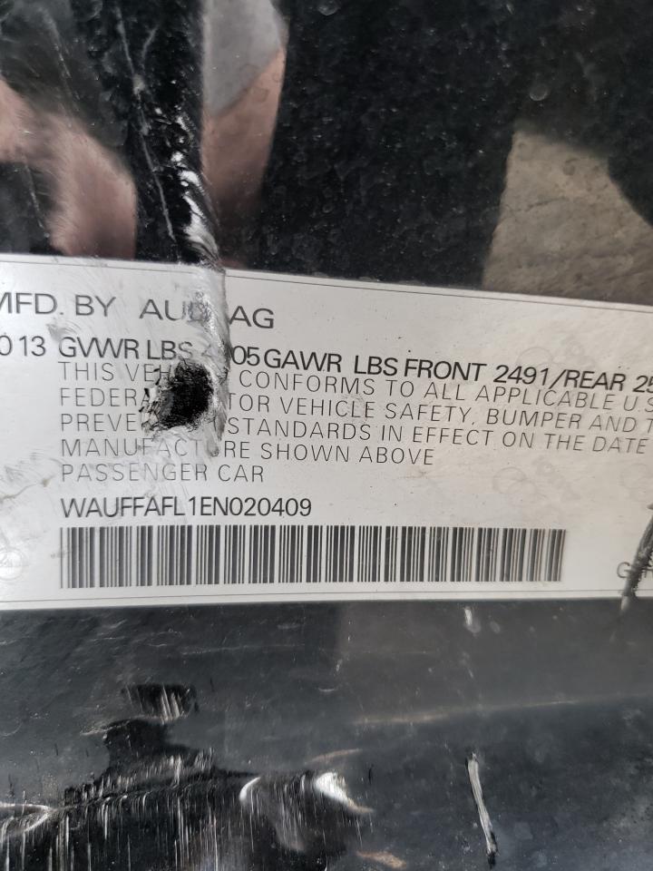 Photo 10 from auction – 2014 AUDI A4 PREMIUM with VIN WAUFFAFL1EN020409