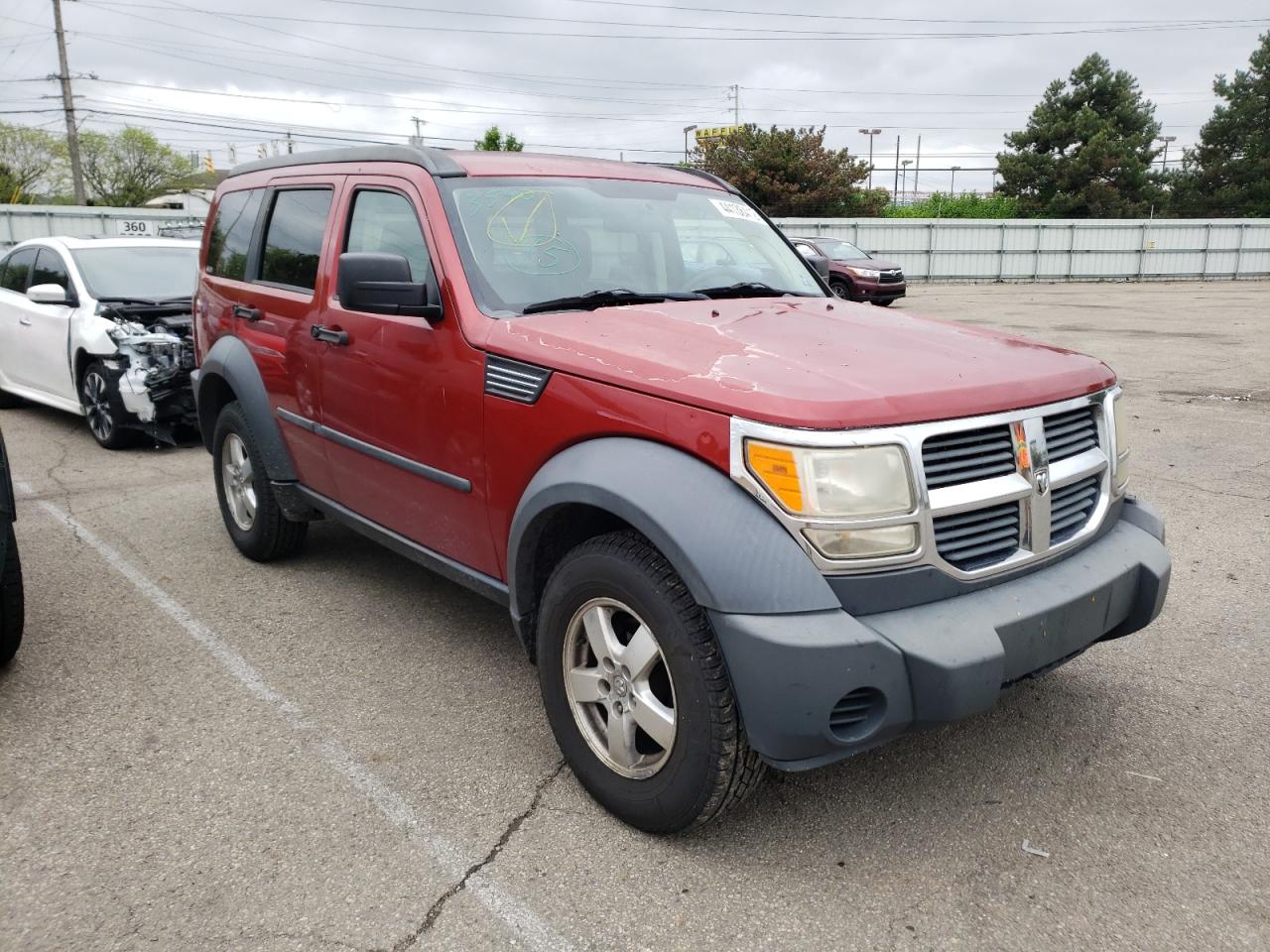 DODGE NITRO SXT 2007 with VIN 1D8GU28K37W609628 - Photo from auction
