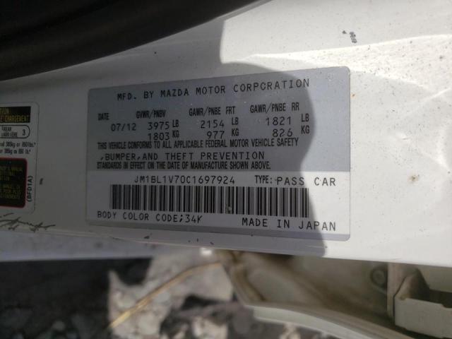 Photo 10 from auction – 2012 MAZDA 3 I with VIN JM1BL1V70C1697924
