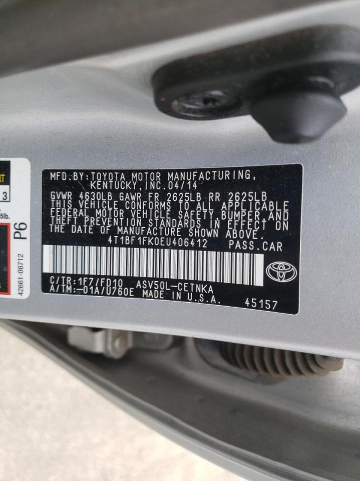 صورة رقم 10 من المزاد - 2014 TOYOTA CAMRY مع VIN 4T1BF1FK0EU406412
