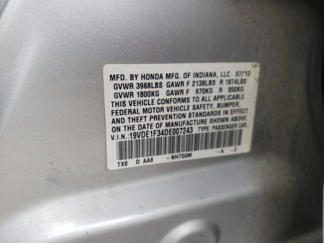 Photo 10 from auction – 2013 ACURA ILX 20 with VIN 19VDE1F34DE007243